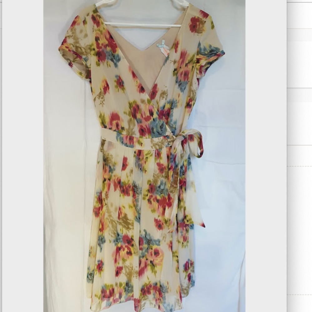 Gauzy, Floral Wrap-Dress